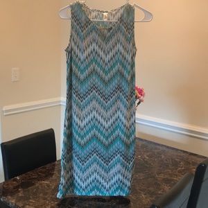 Classy zig zag pattern dress